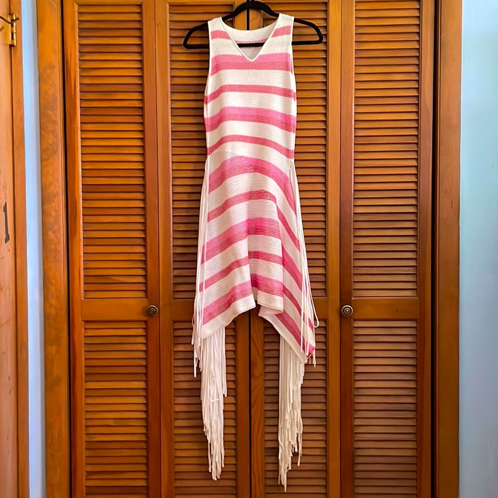 Stella McCartney Asymmetrical Fringe Dress